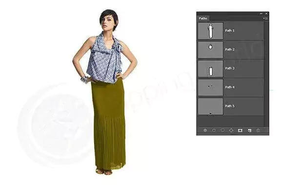 model photo multi clipping path, Product Photography Editing