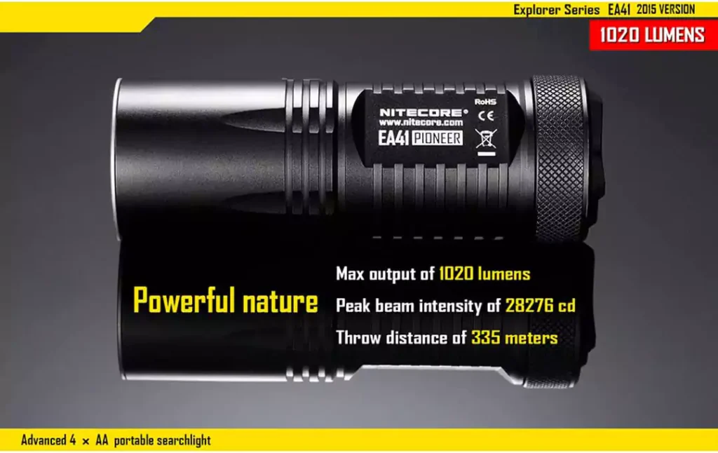 XM-L2 (U2) 2015 Edition, Uses 4 x AA Batteries, 1020 lm, Black
