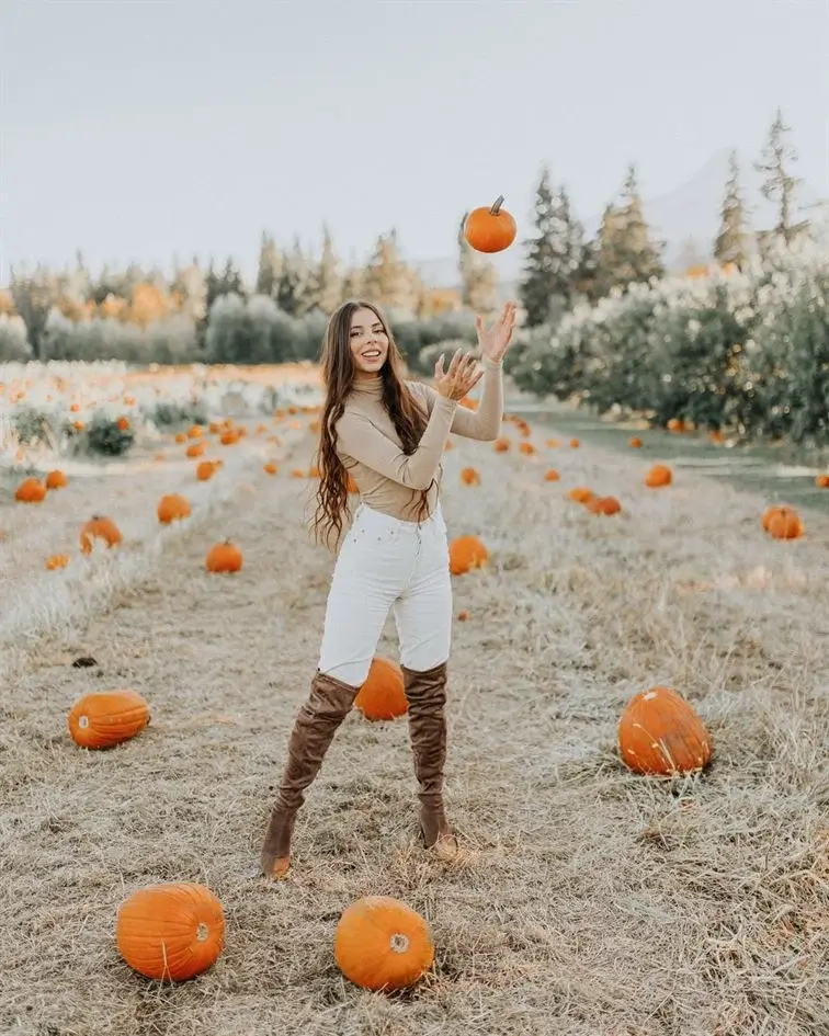 pumpkin in the air photography