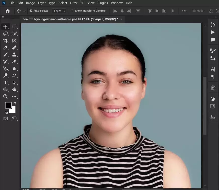 Retouching Skin in Photoshop Tutorial