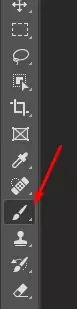 select the brush tool