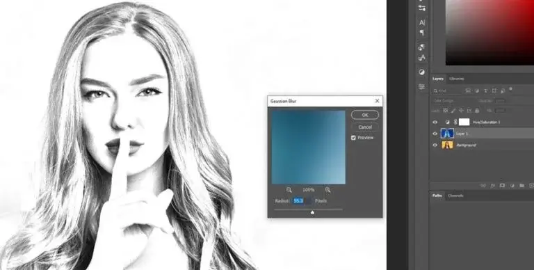 Gaussian Blur, Turn Photo into Sketch