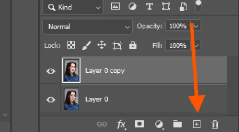 layer duplicate for changing eye direction