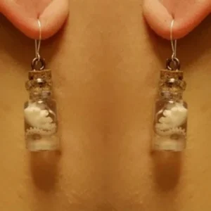 octopus bottle earrings