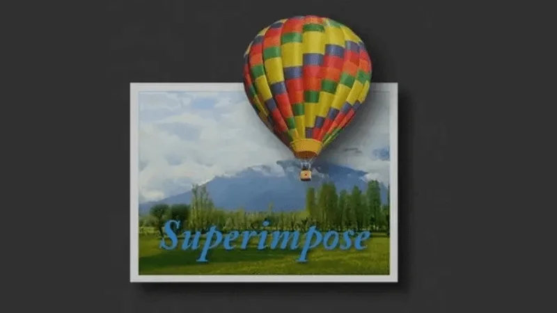 superimpose, photo editing app