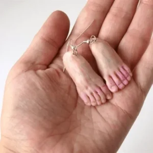 ugly feet earrings