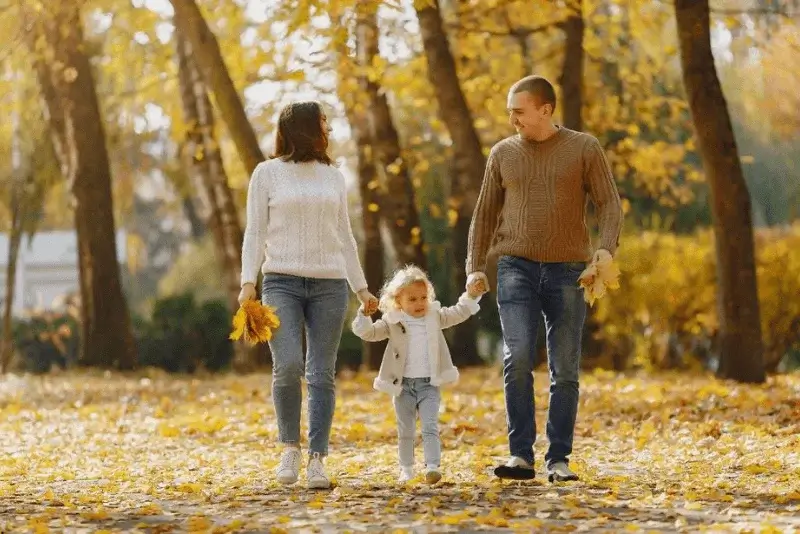 Walking Through a Field of Leaves