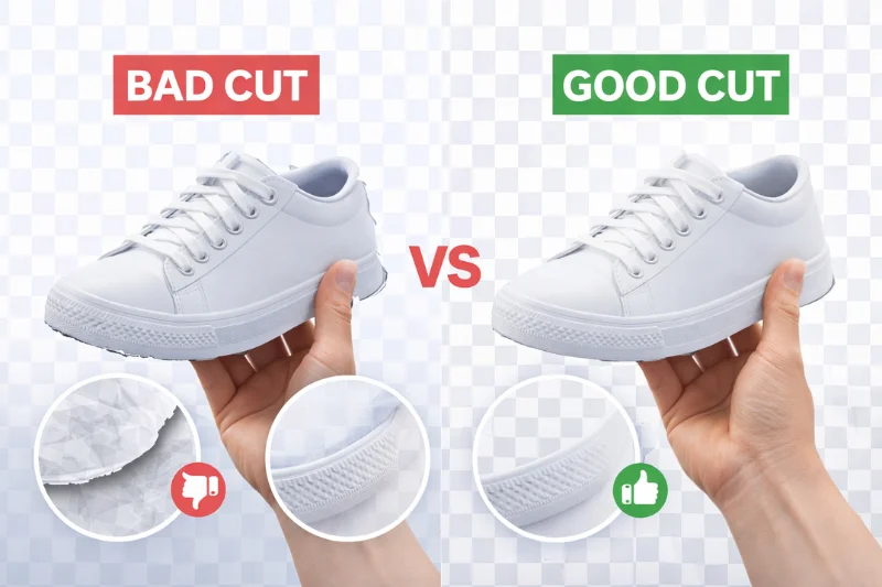 cheap vs professional background removal edge quality comparison example
