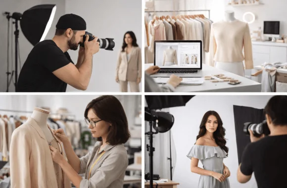 fashion photographers and clothing brands using fashion photo editing services for ecommerce and marketing