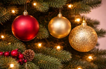 Christmas Ball After Retouch Christmas ball after retouching with shiny and polished look