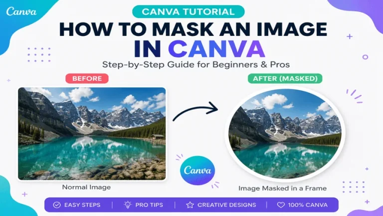 canva image masking example using frame before and after