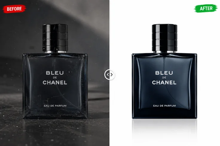 Product photo retouching for removing imperfections and improving image quality