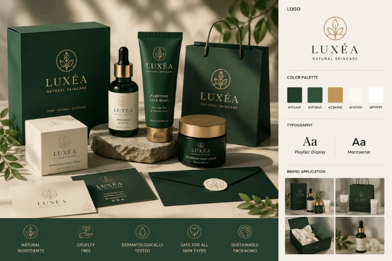Visual branding and customer trust through professional product presentation and packaging design