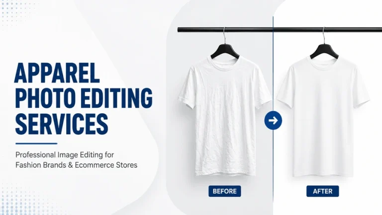 Apparel photo editing services for fashion brands and ecommerce stores with before and after examples