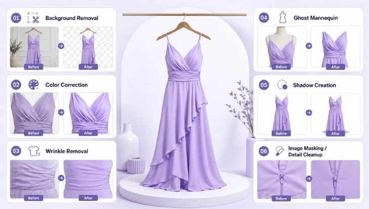 Fashion product photo editing techniques