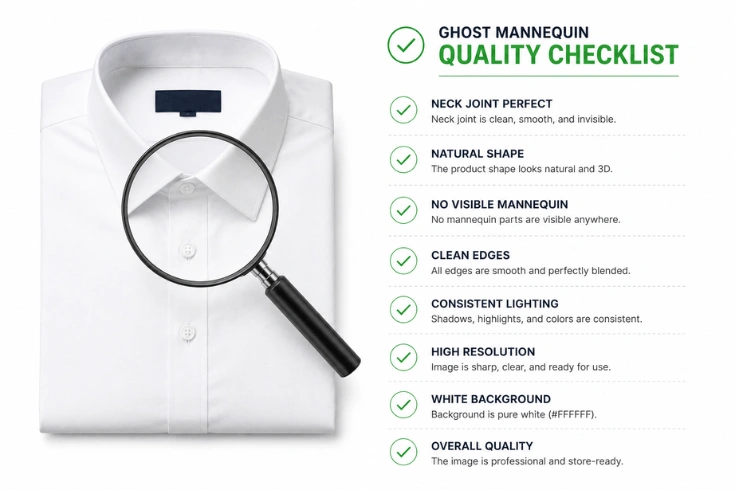 Checklist for reviewing photo editing service quality