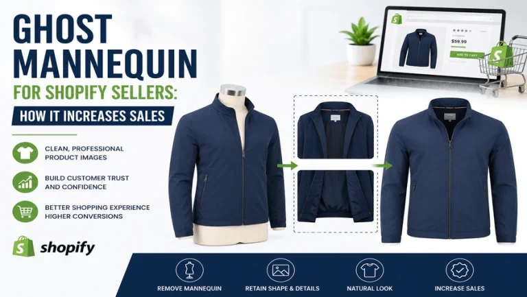 Ghost mannequin photography for Shopify clothing store