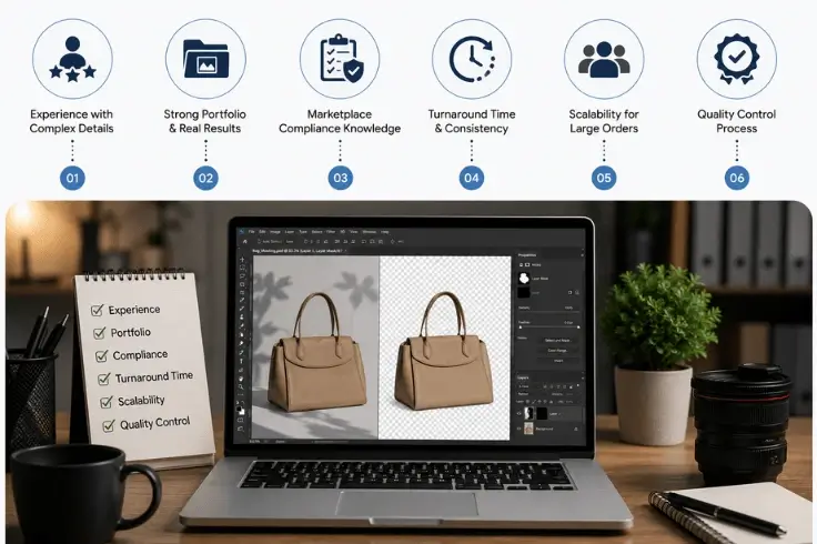 Professional image masking quality assurance process for e-commerce product images