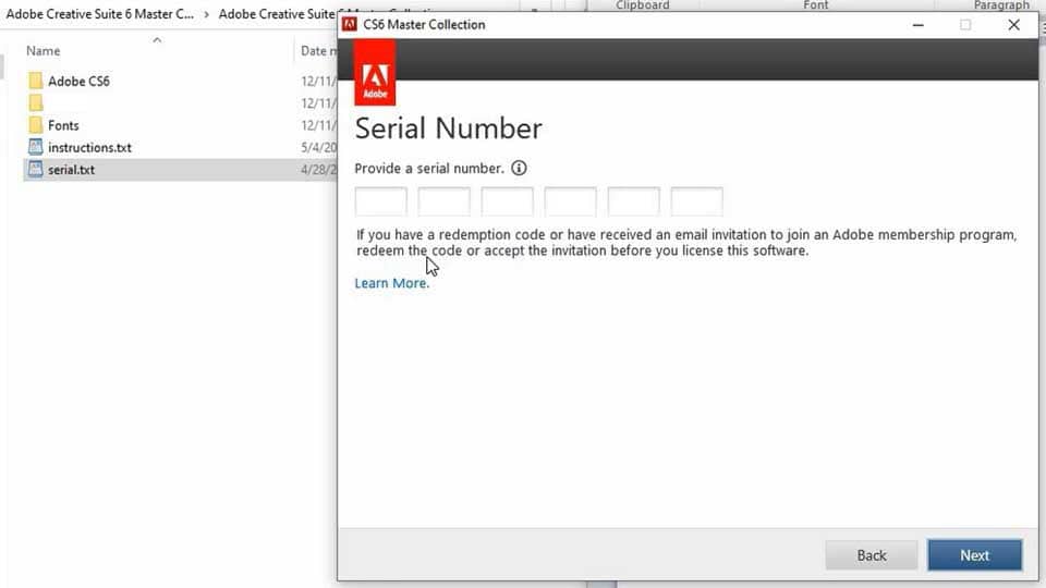 adobe cs6 master collection serial number working